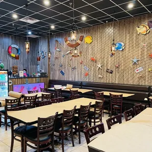 the interior of a restaurant