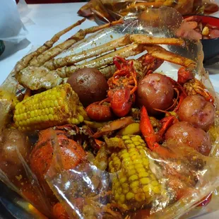 Seafood combination from Yummy Crab