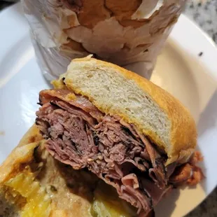 two sandwiches on a plate