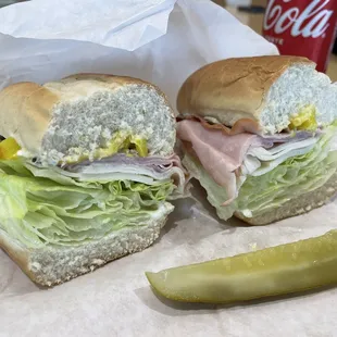 Young's Sub. I joked that it looks more like a lettuce sandwich