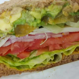 Veggie on wheat, no mayo, add jalapeños. Perfection.  :)