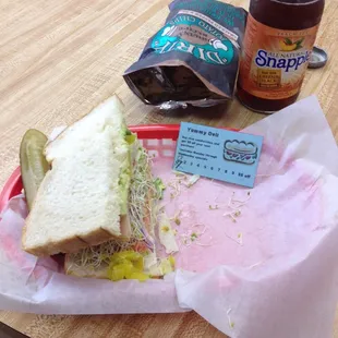 California Club with sprouts.