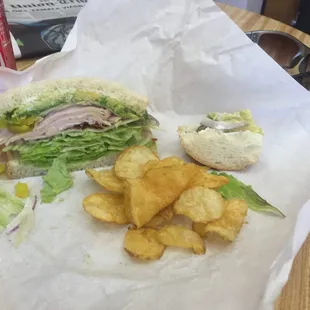 Tuna Club Sandwiches