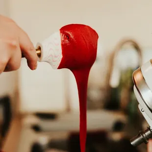 Lucious Red Velvet Cake Batter