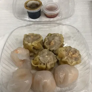 Shrimp and pork dumplings