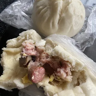 Steamed combination bun