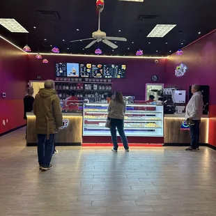 customers in a donut shop