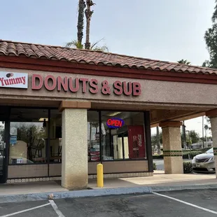 the front of the store