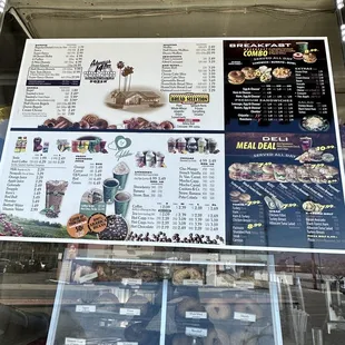 menu and prices