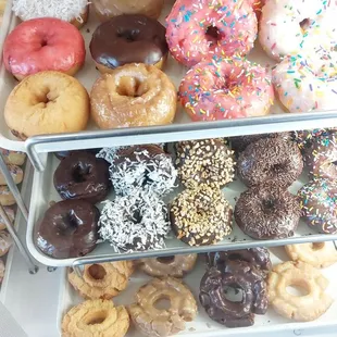 a variety of doughnuts