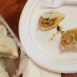 Pork and chive dumplings