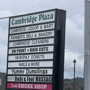 Located inside Cambridge Plaza