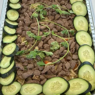 Party Tray Shaken Beef