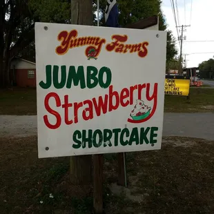 Look for this sign Bypass Parksdale for good service &amp; great strawberry shortcake, etc.