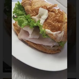 Turkey &amp; Mozzarella on croissant
