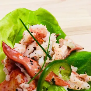 Lobster Salad in Bibb Salad Cups Sandbridge Weddings Virginia Beach
