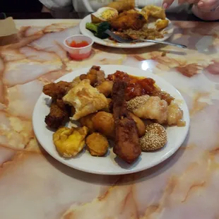 a plate of food