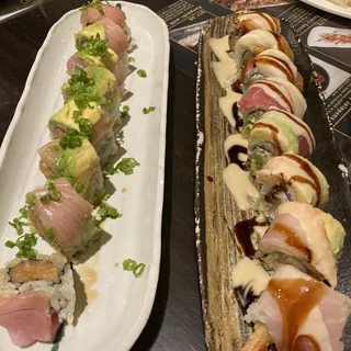 S33 Rainbow Shrimp Tempura Roll