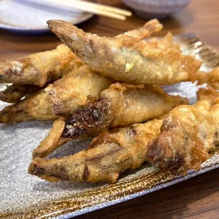 K35 salt and pepper capelin - crispy and tasty, yum (10/23)