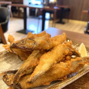 K35. Salt and Pepper Capelin - crispy and perfectly flavored, we always get one every time (10/2024)