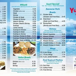 menus