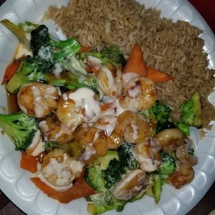 Shrimp hibachi