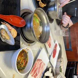 a person preparing a meal