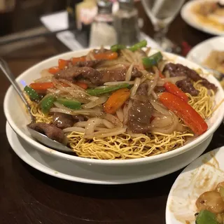 Beef Pan Fried Noodles With Black Pepper Sauce