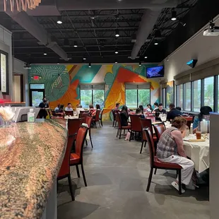 diners and dining area