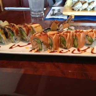 Southern comfort roll, orang dragon roll