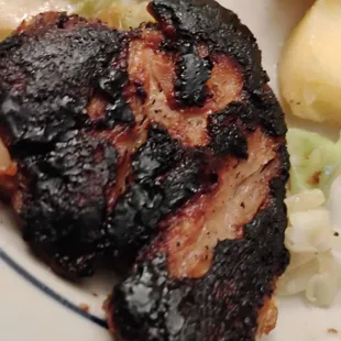 Burnt chicken