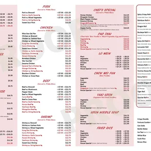 menu, sushi and sashimi