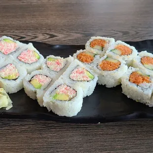 California Roll and Spicy Tuna Roll