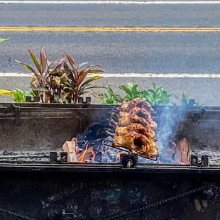 Wood fire rotessire chicken. Smell was amazing