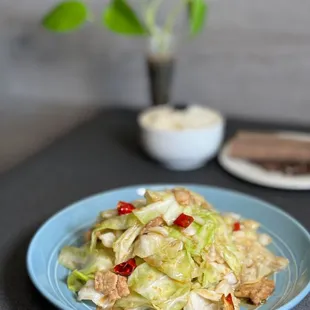 Cabbage with pork belly