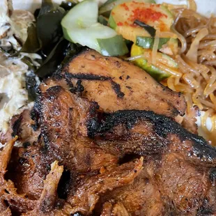 Spicy Pork and BBQ Chicken