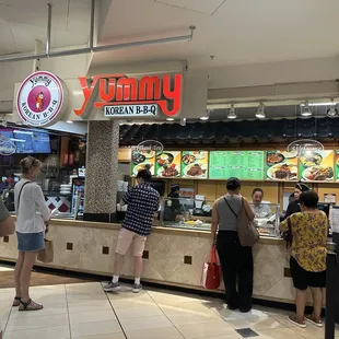 customers at the counter