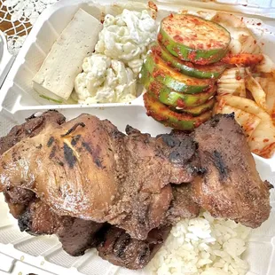 BBQ Chicken Plate.