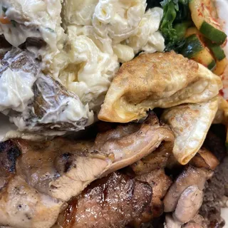 BBQ Beef and Chicken Plate