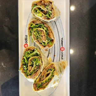 Spicy beef rolls, a unique experience.