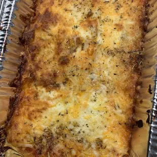 Lasagna (pictured in third pan)