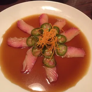 Yellowtail Jalapeño appetizer