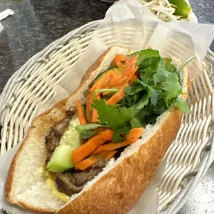 Beef Banh Mi Sandwich