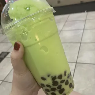 Honeydew Boba Tea