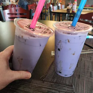 Taro Milk Tea with Boba