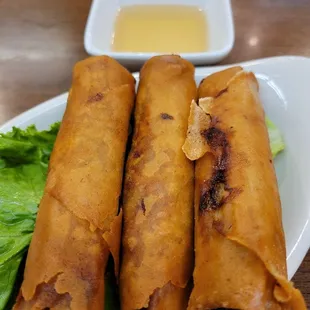 Egg Rolls (3), $8 – 3.5 Stars