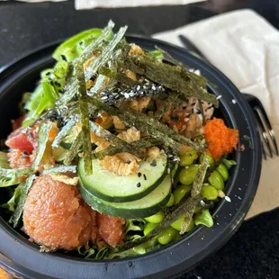 Reg Poke Bowl   Regular on greens