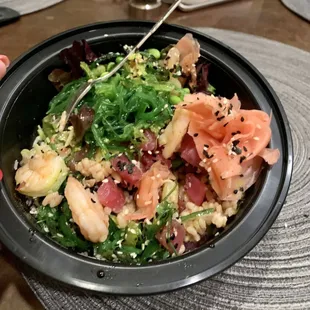 Got a three scoop Poke Bowl Regular and it did not disappoint! Everything was fresh and tasty!