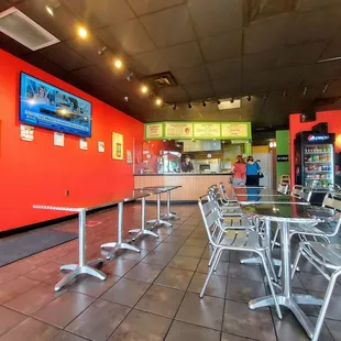 Clean and food looks amazing!
