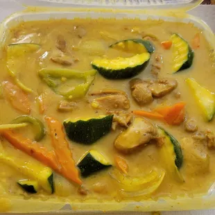 Curry Chicken,  lots of gravy